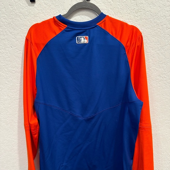 Men's New York Mets Authentic Collection Pre-Game Pullover - Picture 3 of 3